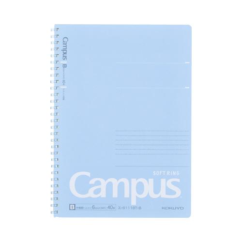 コクヨ KOKUYO キャンパスソフトリング（ドット入罫線） セミB5 40枚 青 ス-S111BT...