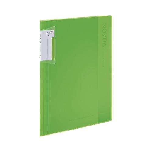 コクヨ KOKUYO クリヤーブック「ノビータ」（固定式） A4 40枚 ライトグリーン ラ-NV4...