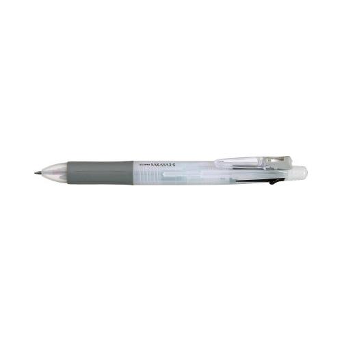 ゼブラ サラサ３＋Ｓ ０．５ｍｍ 軸色：白 インク色：黒・赤・青＋シャープペン ＳＪ３−Ｗ