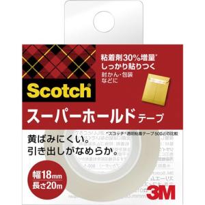 スリーエム ジャパン スーパーホールドテープ小巻18mm 幅18mm×長さ20m 700−1−18C  10パックセット