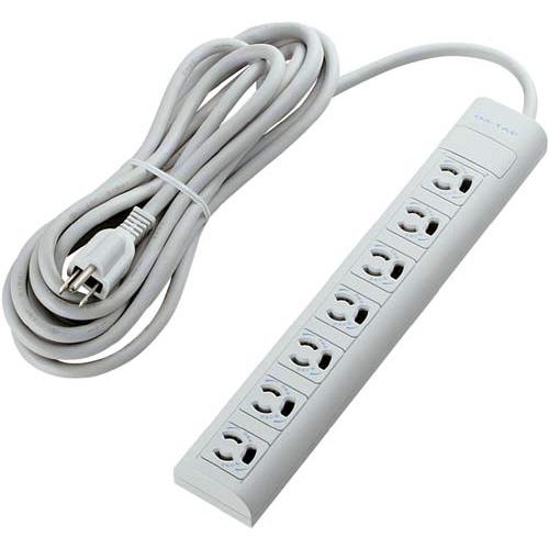 エレコム RoHs指令対応タップ／7個口／5m 3P7個口／マグネット／抜け止め／5m T-ECOY...