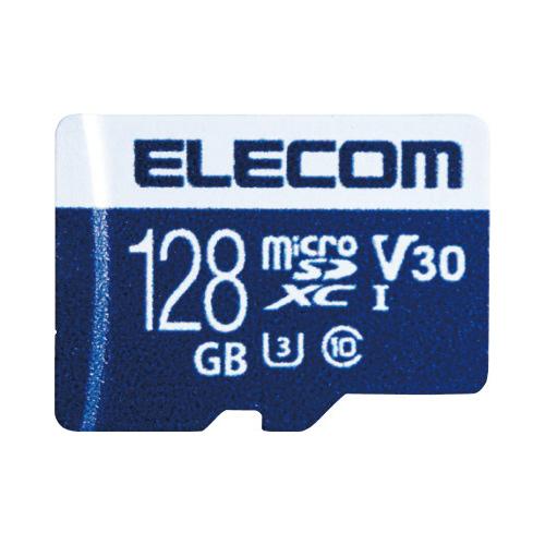 エレコム MicroSDXCカード／128GB UHS−I U3 80MB／s 128G MF-MS...