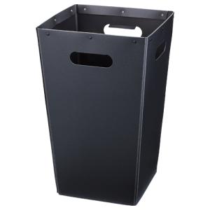 カウネット パ 折りたためるゴミ箱 オリダス ブラック ４５Ｌ ×３ ４３０４−７３６９｜shimiz