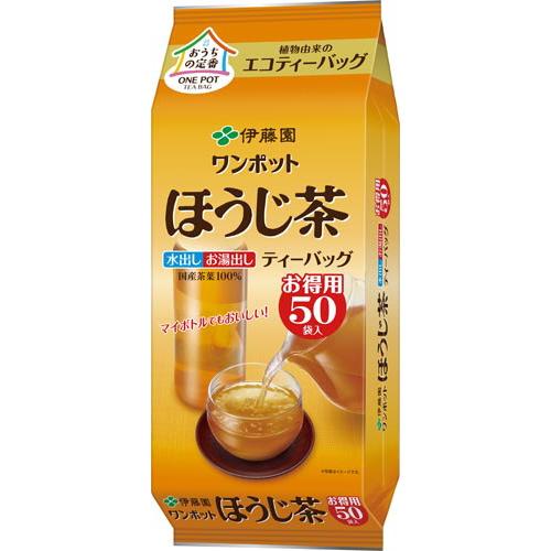 伊藤園 ＃ワンポットエコティーバッグ ほうじ茶 50袋入り 62192