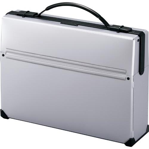 リヒトラブ ダレスバッグ A4幅広タイプ シルバー 最大収容幅80mm A662-26