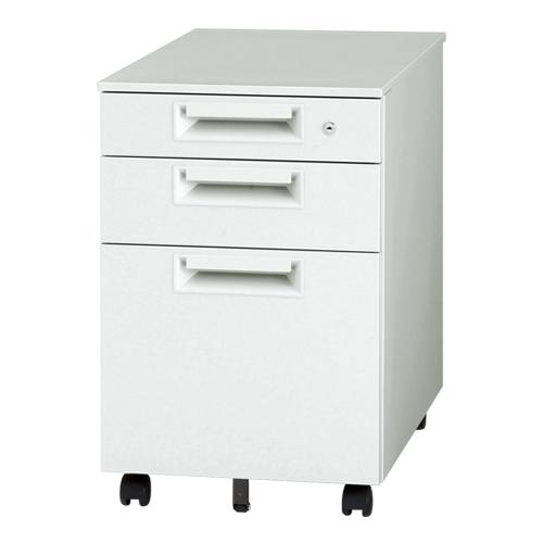 プラス キャビネット３段　ＪＳ−０４６ＳＣ−Ｂ３　ホワイト ＪＳ−０４６ＳＣ−Ｂ３　Ｗ４