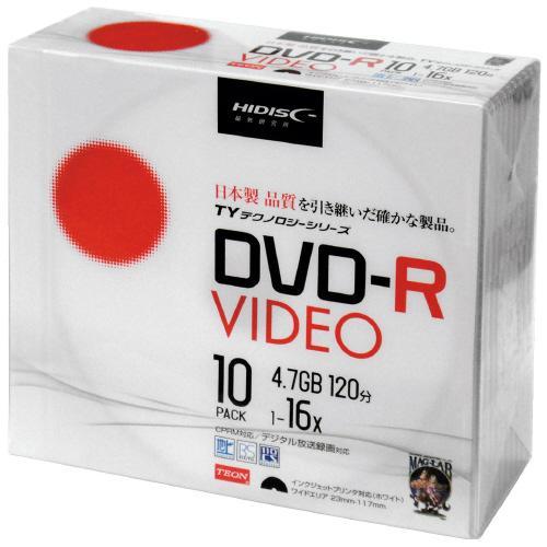 ＨＩＤＩＳＣ 録画用ＤＶＤ−Ｒ　１２０分　１０枚　ＴＹＤＲ１２ＪＣＰ１０ＳＣ ＴＹＤＲ１２ＪＣＰ１０...