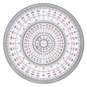 コンサイス　全円分度器 C-12 12cm