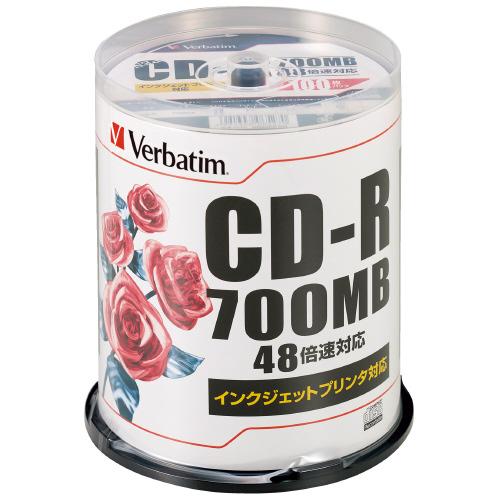 Ｖｅｒｂａｔｉｍ データ用ＣＤ−Ｒ　１００枚入り　ＳＲ８０ＰＰ１００ ＳＲ８０ＰＰ１００ ★10個パ...