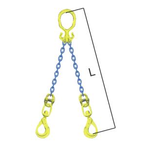 マーテック マーテック(株) チェーンスリング(長さ調整機能付) 2本吊り