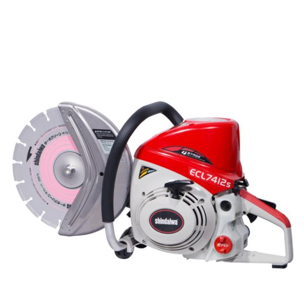 エンジンカッター(分離潤滑式) ECL7412S-CD (φ320mm・コンクリート用ブレード付) ...