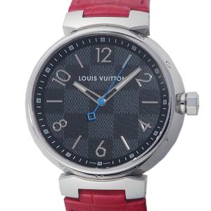 清水屋》 ルイ・ヴィトン LOUIS VUITTON タンブール GMT SS 自動巻