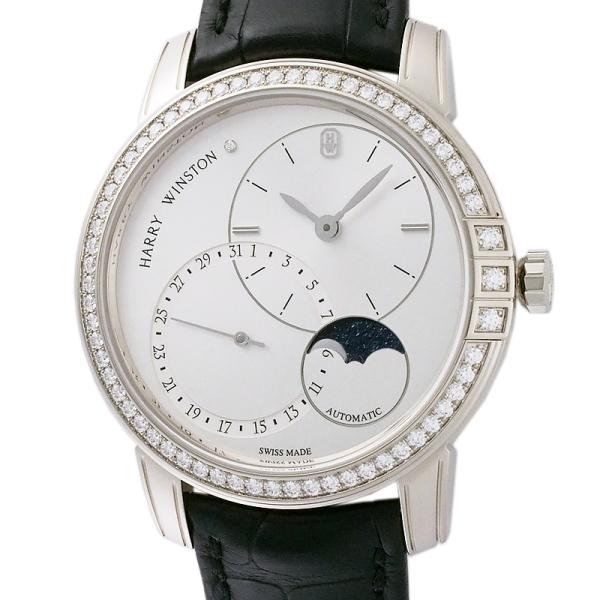 《清水屋》 ハリーウィンストン ミッドナイト 42 ムーンフェイズ ダイヤベゼル MIDAMP42W...