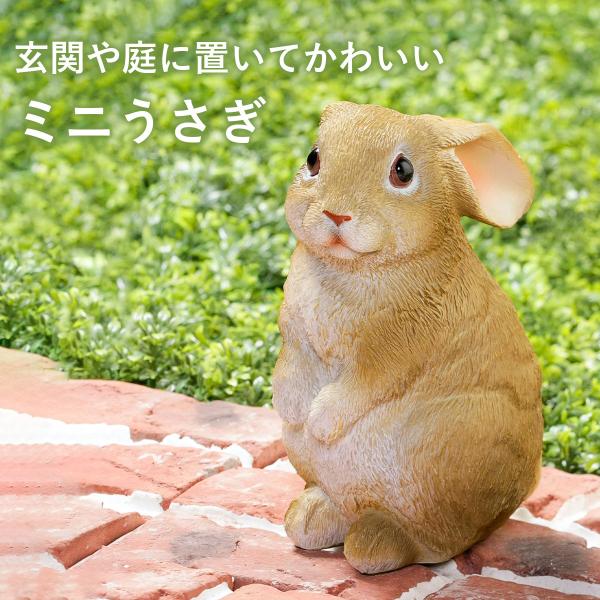 ミニうさぎ 花壇 庭 ガーデニング 花 オーナメント エクステリア かわいい