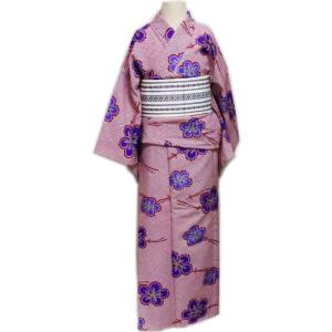 仕立上 小紋“胴抜仕立 紫白矢絣「舞台衣装・ステージ衣装」日本舞踊