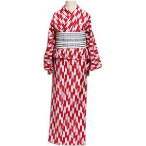 仕立上 小紋“胴抜仕立 紫白矢絣「舞台衣装・ステージ衣装」日本舞踊