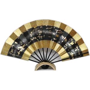 尺舞≪テ440 鳥の子地 雲かすみ≫スス竹◇1尺【舞扇子】【尺扇子】化粧