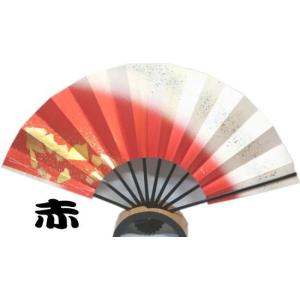 尺扇≪ホログラム箔 金銀箔≫赤 青 紫 黒竹◇...の詳細画像1