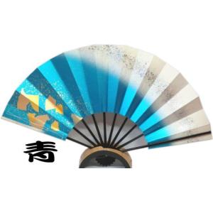 尺扇≪ホログラム箔 金銀箔≫赤 青 紫 黒竹◇...の詳細画像2