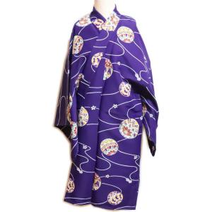 半着付≪白地　黒吉原つなぎ柄≫Ｌ寸（１尺８寸２分）袴下　袴下着物　舞台衣装・日本舞踊・演劇・余興　着物　踊り着物 踊り用　袴下きもの　南京玉すだれ 半着付≪白地 黒吉原つなぎ柄≫L寸（1尺8寸2分）袴下 袴下着物