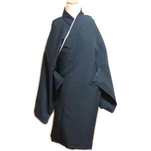 半着付≪黄地　黒井形柄≫Ｌ寸　袴下　袴下着物　舞台衣装・日本舞踊・演劇・コスプレ・余興　着物　踊り着物 踊り用　袴下きもの　南京玉すだれ 半着付≪黄地 黒井形柄≫L寸 袴下 袴下着物 舞台衣装・日本舞踊・演劇