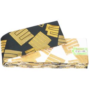 三寸帯　金襴帯　黒地金機械柄　白地金機械柄　両面　日本製 男物 男帯　３寸帯　リバーブル