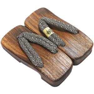 下駄　さや柄鼻緒　桐焼下駄　Ｍ寸　　男物　男性用　舞踊・演劇や盆踊りに！