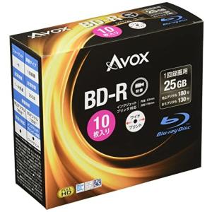 AVOX ブルーレイディスク BD-R 録画用 25G 1-4倍速 10枚 パック BR130RAPW10A