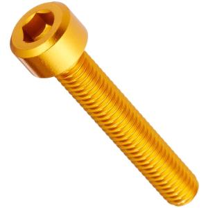 DURA-BOLT キャップボルト M6x35mm アルミ ゴールド 2本 DB6035G