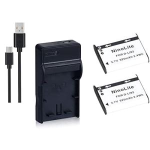 NinoLite 4点セット D-LI92 互換 バッテリー2個 +USB型 充電器 +海外用交換プラグ  ペンタックス Pentax 対応 dc16dli92x2