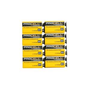 PROCELL デュラセル プロセル 9V電池 エフェクター/楽器用アルカリ電池 8個セット DP-9V-8pcs