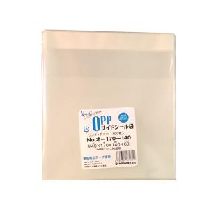 カクケイ OPP袋 クリアパック テープ付 40ミクロン 100枚 170×140mm