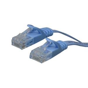 アクロス LANケーブル CAT6 フラットタイプ 3m 爪折れ防止機能付き ブルー ALT-03FTBL/FFP