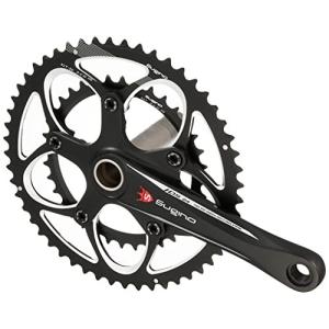 Sugino(スギノ) OX2-901D CLASSIC 46x36 167.5mm BLACKオールブラック CLASSICロゴ゛Shimano11s/10s対応