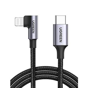 UGREEN L字 USB C to Lightning ケーブルライトニング ケーブル Power Delivery 対応 3A急速充電 iPhone 12/12 Pro/12 mini/12 ProMax/i