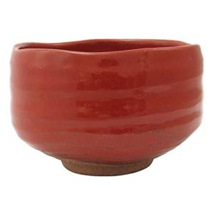 美濃焼 抹茶碗 約540ml 赤彩