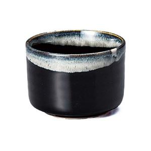 ヤマキイカイ 抹茶碗 黒 径11cm カネ高天目流し抹茶碗 美濃焼 G-1402