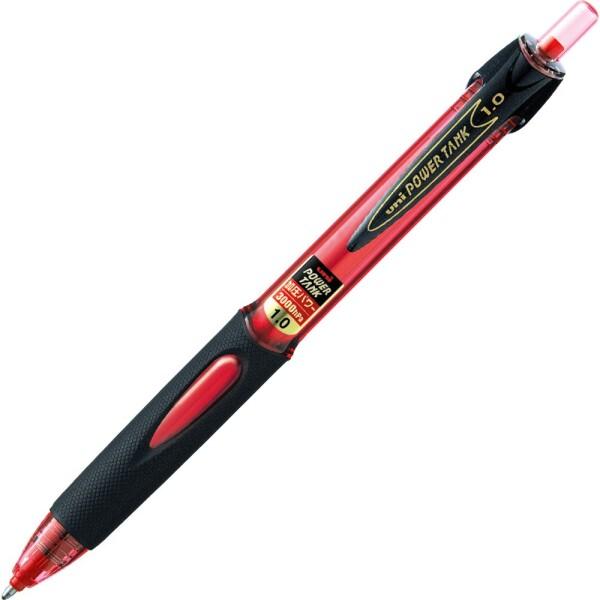 三菱鉛筆 加圧ボールペン パワータンク 1.0 SN200PT10.15 赤 10本
