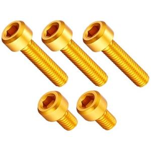 DURA-BOLT タンクキャップボルト アルミ 5本セット ゴールド GSR400/600/GSXR600/750/GRADIUS400/650/GSXR100