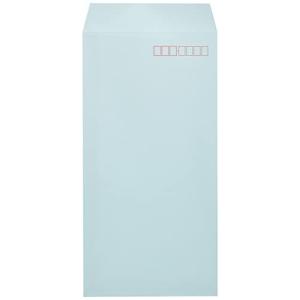 スズキ紙工業 封筒 カラー 長形3号 100枚 KN3-100P-BR ブルー