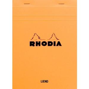 ロディア メモ帳 No.16  80枚 横罫 撥水カバーミシン目入 PEFC認証取得 オレンジ RHODIA cf16600