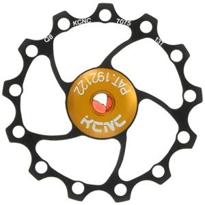 KCNC 自転車 軽量 ベアリング内蔵 ディレーラーパーツ ジョッキーホイール 13T プーリー 11S/10S/9S ブラック 304387