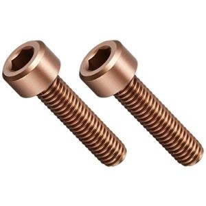 DURA-BOLT キャップボルト M6x25mm アルミ チタンブラウン 2本 DB6025TB