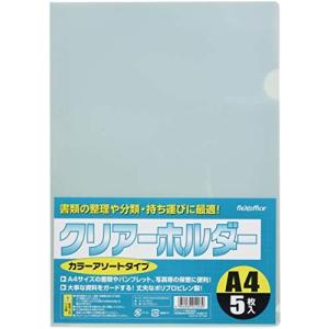サンノート クリアホルダー A4 色込 5枚入×12個 1203