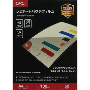 GBC ラミネートフィルム 100ミクロン A4 50枚入 LFM-H100A4