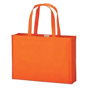丸玉工業 手提げ袋 ソフトバッグ A3サイズ オレンジ 10枚 マチ付き