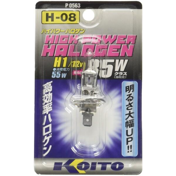 KOITO (小糸製作所) ハイパワーハロゲンバルブ (H1) 12V55W (1個入り) (品番)...