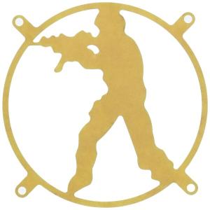 Bitspower 120mmレーザーカット UVリアクティブ ファングリル CS BP-120UVFG-GN-2