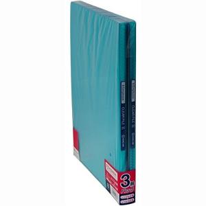 キングジム クリアーファイル シンプリーズ20P 3冊パック 184TSPアオ-3P 青