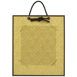 谷口松雄堂 額縁 色紙掛 寸松庵用 どんす紙 金茶 T3-12